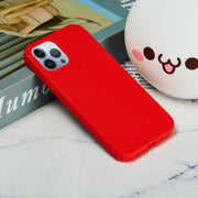 For iPhone 15 Pro Max Solid Color Silicone Phone Case(Red)