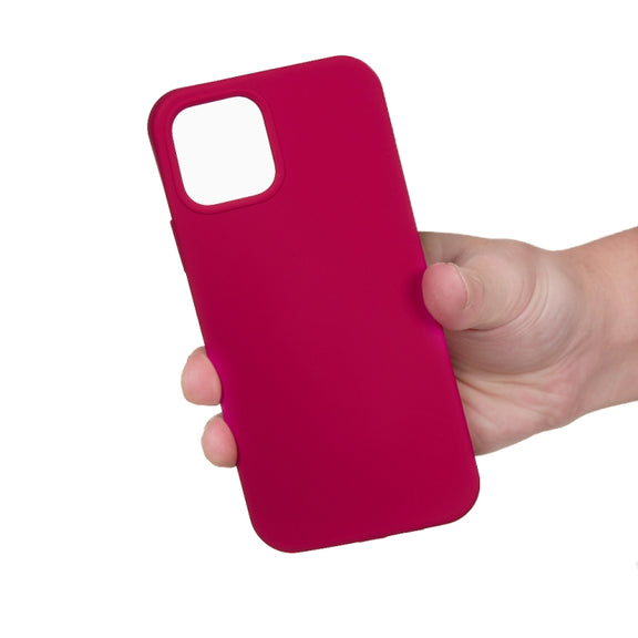 For iPhone 15 Pro Max Solid Color Silicone Phone Case(Rose Red)