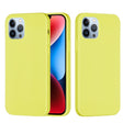 For iPhone 15 Pro Max Solid Color Silicone Phone Case(Lemon Yellow) - iPhone 15 Pro Max Cases by PMC TechLife | Online Shopping South Africa | PMC TechLife