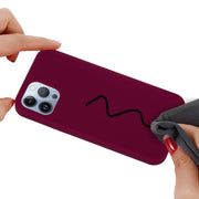 For iPhone 15 Pro Max Solid Color Silicone Phone Case(Violet)