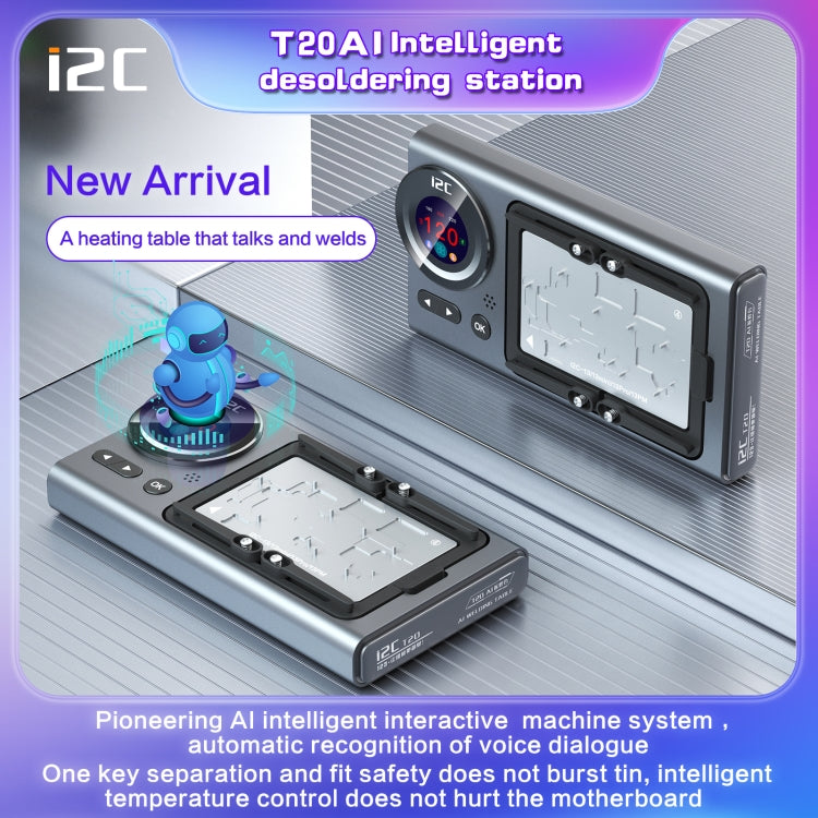 i2C T20 Intelligent Motherboard Middle Layered Heating Platform, Plug:US