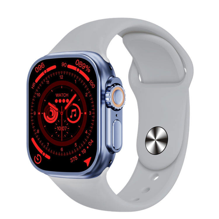 WS-E9 Ultra 2.2 inch IP67 Water-resistant Silicone Band Smart Watch, Support Heart Rate / NFC(Silver)