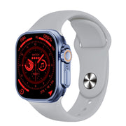 WS-E9 Ultra 2.2 inch IP67 Water-resistant Silicone Band Smart Watch, Support Heart Rate / NFC(Silver)