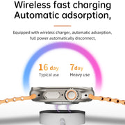 WS-E9 Ultra 2.2 inch IP67 Water-resistant Silicone Band Smart Watch, Support Heart Rate / NFC(Silver)