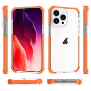 For iPhone 15 Pro Max Four-corner Shockproof TPU + Acrylic Phone Case(Orange)