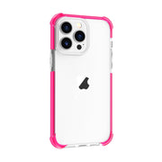 For iPhone 15 Pro Max Four-corner Shockproof TPU Hybrid Acrylic Phone Case(Pink)