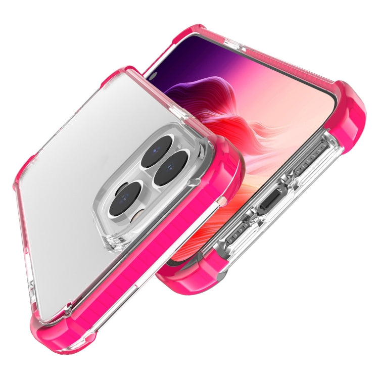 For iPhone 15 Pro Four-corner Shockproof TPU + Acrylic Phone Case(Pink)