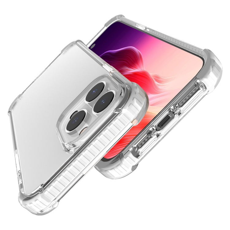 For iPhone 15 Pro Four-corner Shockproof TPU + Acrylic Phone Case(Transparent)