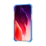 For iPhone 15 Plus Four-corner Shockproof TPU + Acrylic Phone Case(Blue)