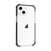 For iPhone 15 Plus Four-corner Shockproof TPU + Acrylic Phone Case(Black + Transparent)