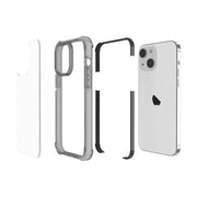 For iPhone 15 Plus Four-corner Shockproof TPU + Acrylic Phone Case(Black)