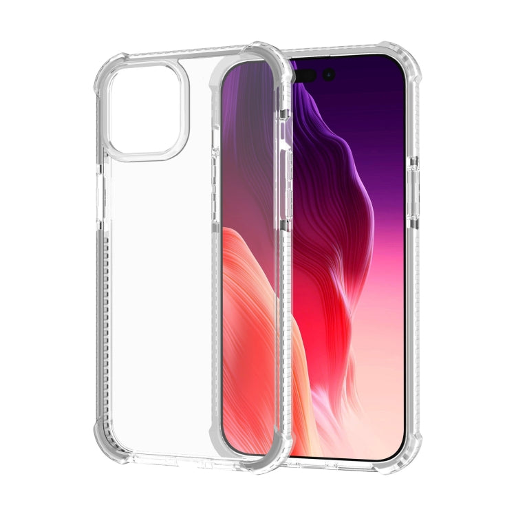 For iPhone 15 Plus Four-corner Shockproof TPU + Acrylic Phone Case(Transparent)