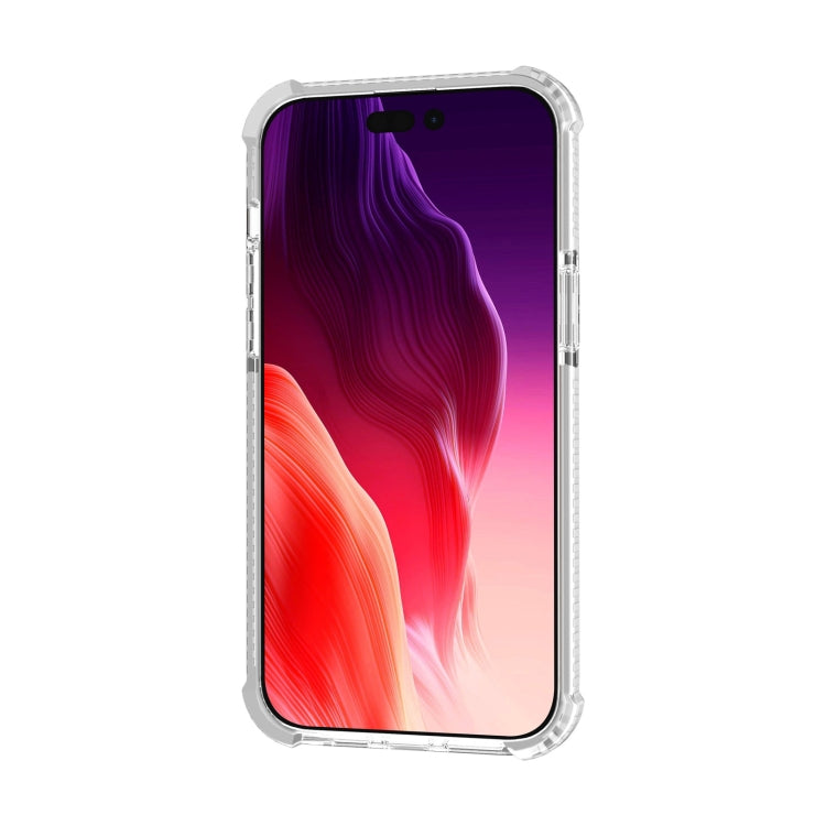 For iPhone 15 Plus Four-corner Shockproof TPU + Acrylic Phone Case(Transparent)