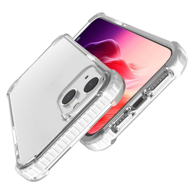 For iPhone 15 Plus Four-corner Shockproof TPU + Acrylic Phone Case(Transparent)