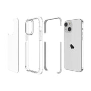 For iPhone 15 Plus Four-corner Shockproof TPU + Acrylic Phone Case(Transparent)