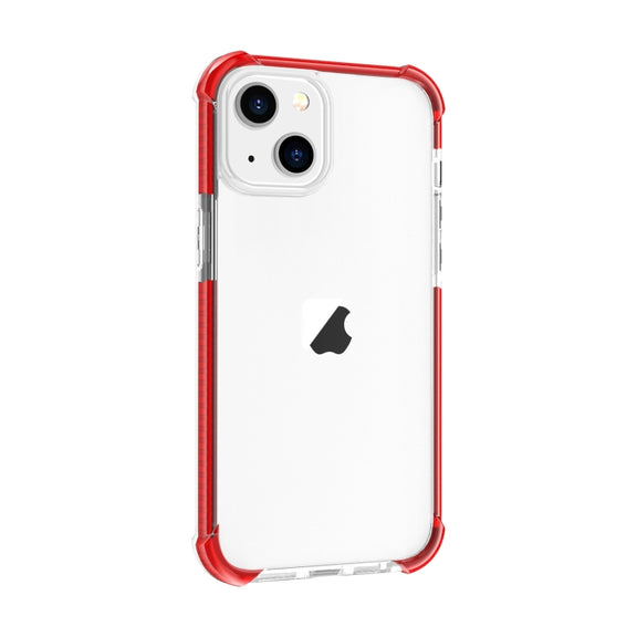 For iPhone 15 Four-corner Shockproof TPU + Acrylic Phone Case(Red)