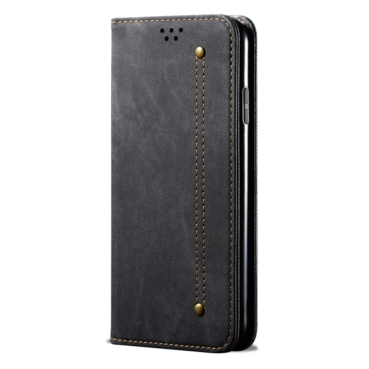 For Xiaomi Redmi Note 12S Denim Texture Flip Leather Phone Case(Black)