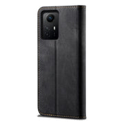 For Xiaomi Redmi Note 12S Denim Texture Flip Leather Phone Case(Black)