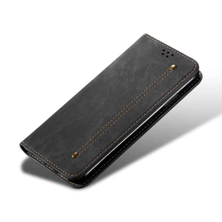 For Xiaomi Redmi Note 12S Denim Texture Flip Leather Phone Case(Black)