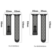 For Apple Watch 3 38mm Magnetic Buckle Silicone Watch Band(Orange White)