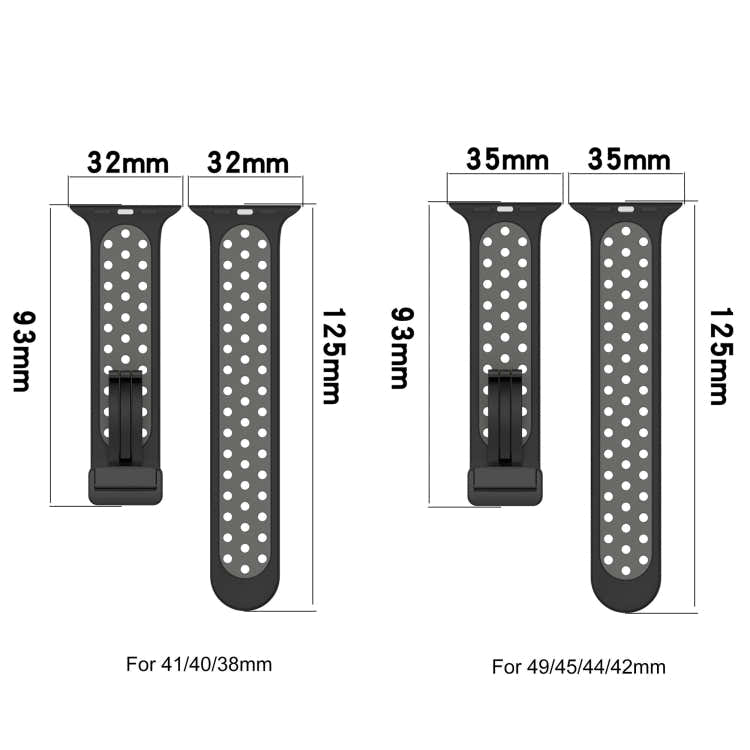 For Apple Watch 2 42mm Magnetic Buckle Silicone Watch Band(Olive Black)