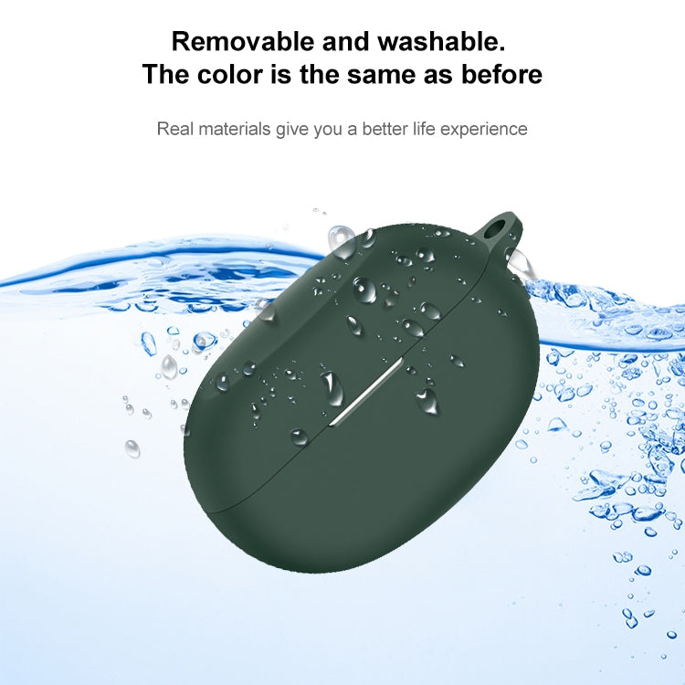 For Realme Buds Air5 Pro Wireless Earphone Silicone Protective Case(Dark Green)