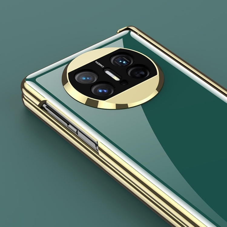 For Huawei Mate X3 GKK Integrated Plating Hinge Folding Phone Case(Green)