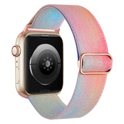 For Apple Watch 2 42mm Painted Pattern Nylon Replacement Watch Band(Symphony Aurora)