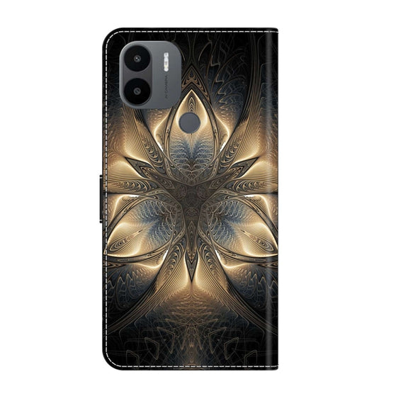 For Xiaomi Redmi A1+ / A2 / A2+ Crystal 3D Shockproof Protective Leather Phone Case(Luminous Building)