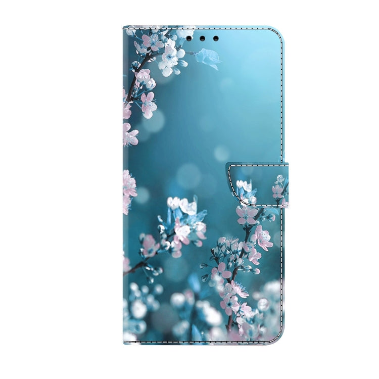 For Xiaomi Redmi 9 Crystal 3D Shockproof Protective Leather Phone Case(Plum Flower)