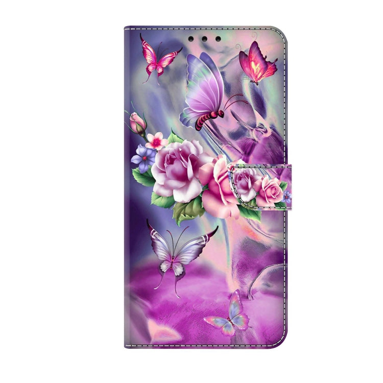 For Xiaomi Redmi 9C Crystal 3D Shockproof Protective Leather Phone Case(Butterfly)