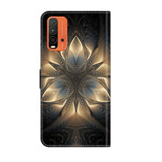 For Xiaomi Redmi 9T Crystal 3D Shockproof Protective Leather Phone Case(Luminous Building)