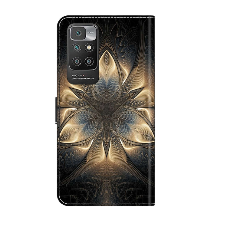 For Xiaomi Redmi 10 Crystal 3D Shockproof Protective Leather Phone Case(Luminous Building)