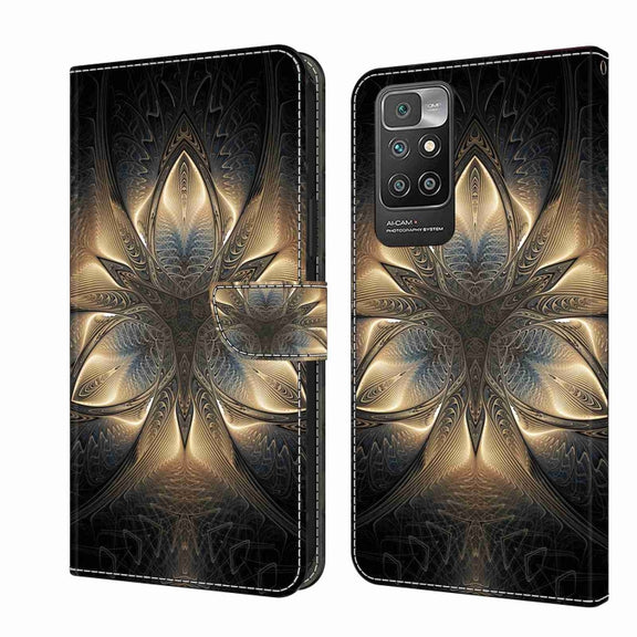 For Xiaomi Redmi 10 Crystal 3D Shockproof Protective Leather Phone Case(Luminous Building)