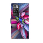 For Xiaomi Redmi 10 Crystal 3D Shockproof Protective Leather Phone Case(Colorful Flower)