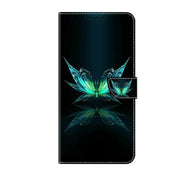 For Xiaomi Redmi 10C Crystal 3D Shockproof Protective Leather Phone Case(Reflection Dutterfly)
