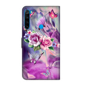 For Xiaomi Redmi Note 8 Crystal 3D Shockproof Protective Leather Phone Case(Butterfly)