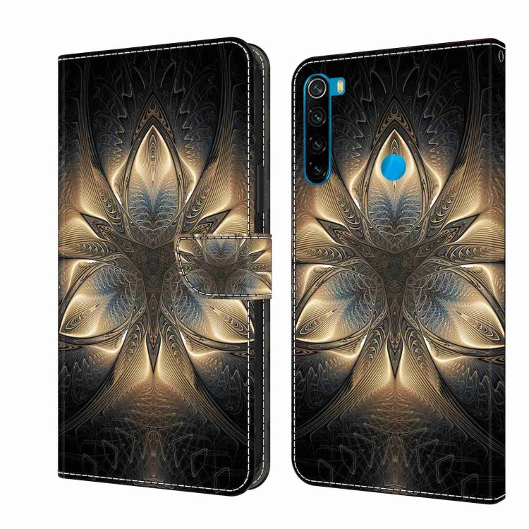 For Xiaomi Redmi Note 8 Crystal 3D Shockproof Protective Leather Phone Case(Luminous Building)