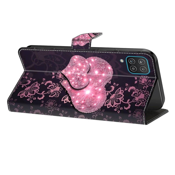 For Xiaomi Redmi Note 8 Crystal 3D Shockproof Protective Leather Phone Case(Lace Love)