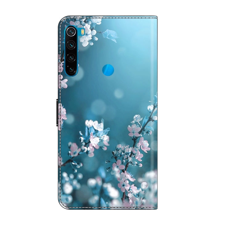 For Xiaomi Redmi Note 8 Crystal 3D Shockproof Protective Leather Phone Case(Plum Flower)