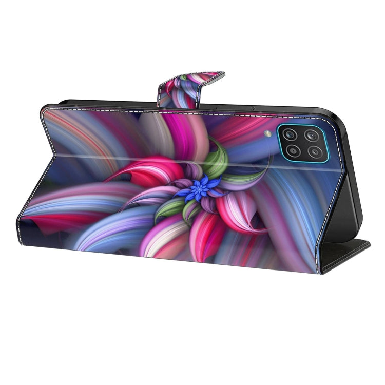 For Xiaomi Redmi Note 8 Crystal 3D Shockproof Protective Leather Phone Case(Colorful Flower)