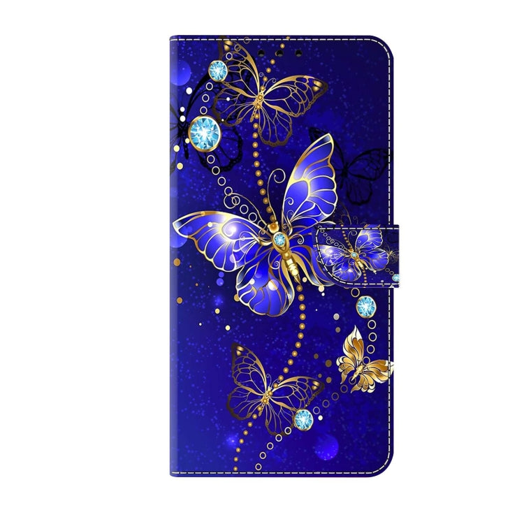 For Xiaomi Redmi Note 8 Crystal 3D Shockproof Protective Leather Phone Case(Diamond Butterfly)