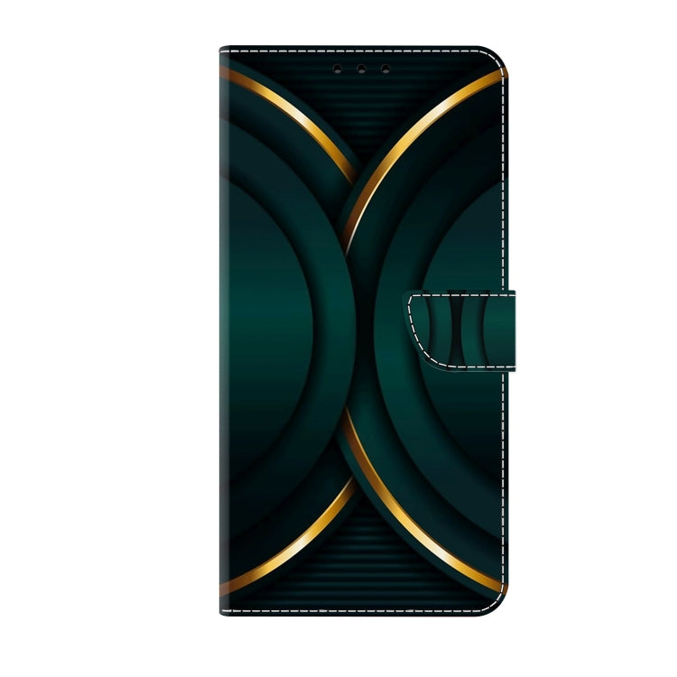 For Xiaomi Redmi Note 8 Pro Crystal 3D Shockproof Protective Leather Phone Case(Gold Outline)