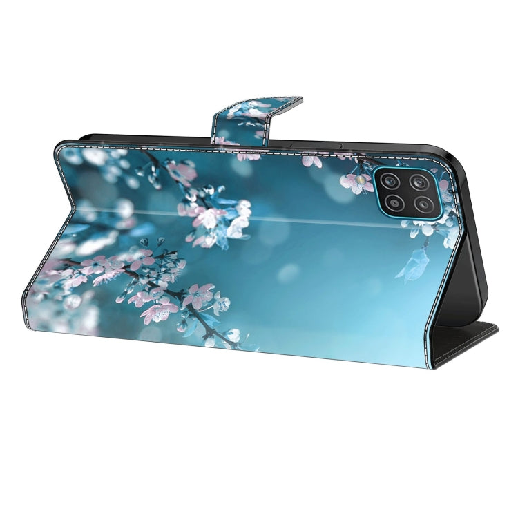 For Xiaomi Redmi Note 8 Pro Crystal 3D Shockproof Protective Leather Phone Case(Plum Flower)