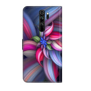 For Xiaomi Redmi Note 8 Pro Crystal 3D Shockproof Protective Leather Phone Case(Colorful Flower)