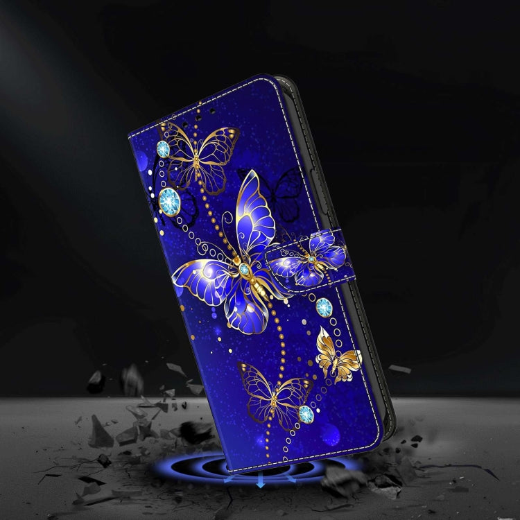 For Xiaomi Redmi Note 8 Pro Crystal 3D Shockproof Protective Leather Phone Case(Diamond Butterfly)