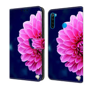 For Xiaomi Redmi Note 8T Crystal 3D Shockproof Protective Leather Phone Case(Pink Petals)