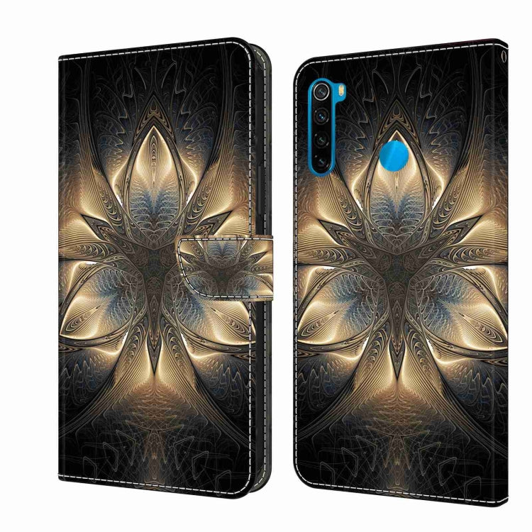 For Xiaomi Redmi Note 8T Crystal 3D Shockproof Protective Leather Phone Case(Luminous Building)