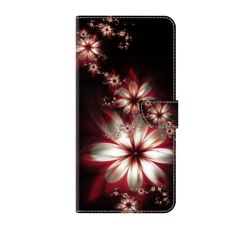 For Xiaomi Redmi Note 8T Crystal 3D Shockproof Protective Leather Phone Case(Fantastic Flower)