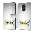 For Xiaomi Redmi Note 9 Crystal 3D Shockproof Protective Leather Phone Case(Light Lotus) - free shipping - PMC TechLife - Order now!